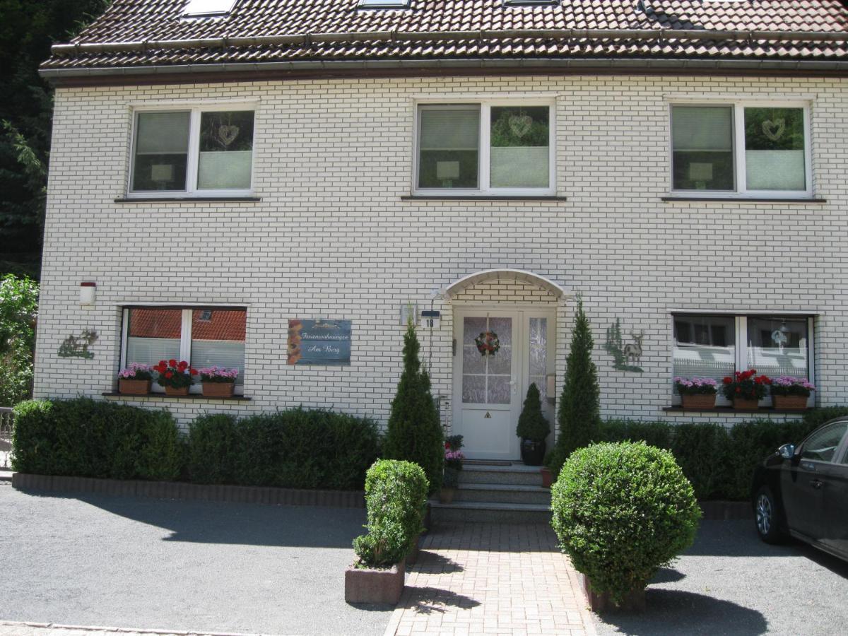 Ferienwohnung Schwarzer Hirsch Wieda Exteriör bild
