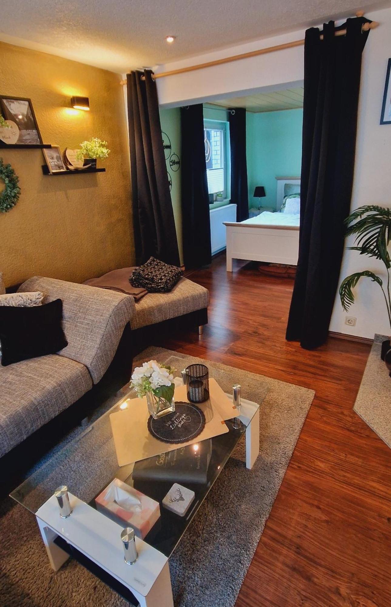 Ferienwohnung Schwarzer Hirsch Wieda Exteriör bild